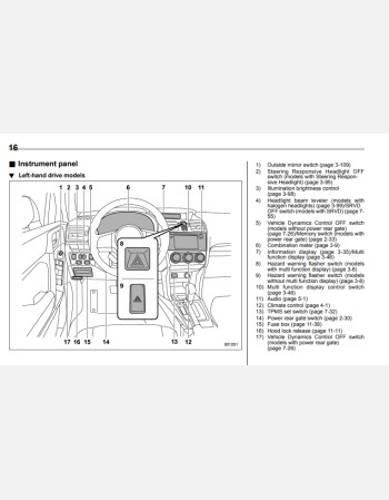 subaru forester 2019 owners manual rhd and lhd